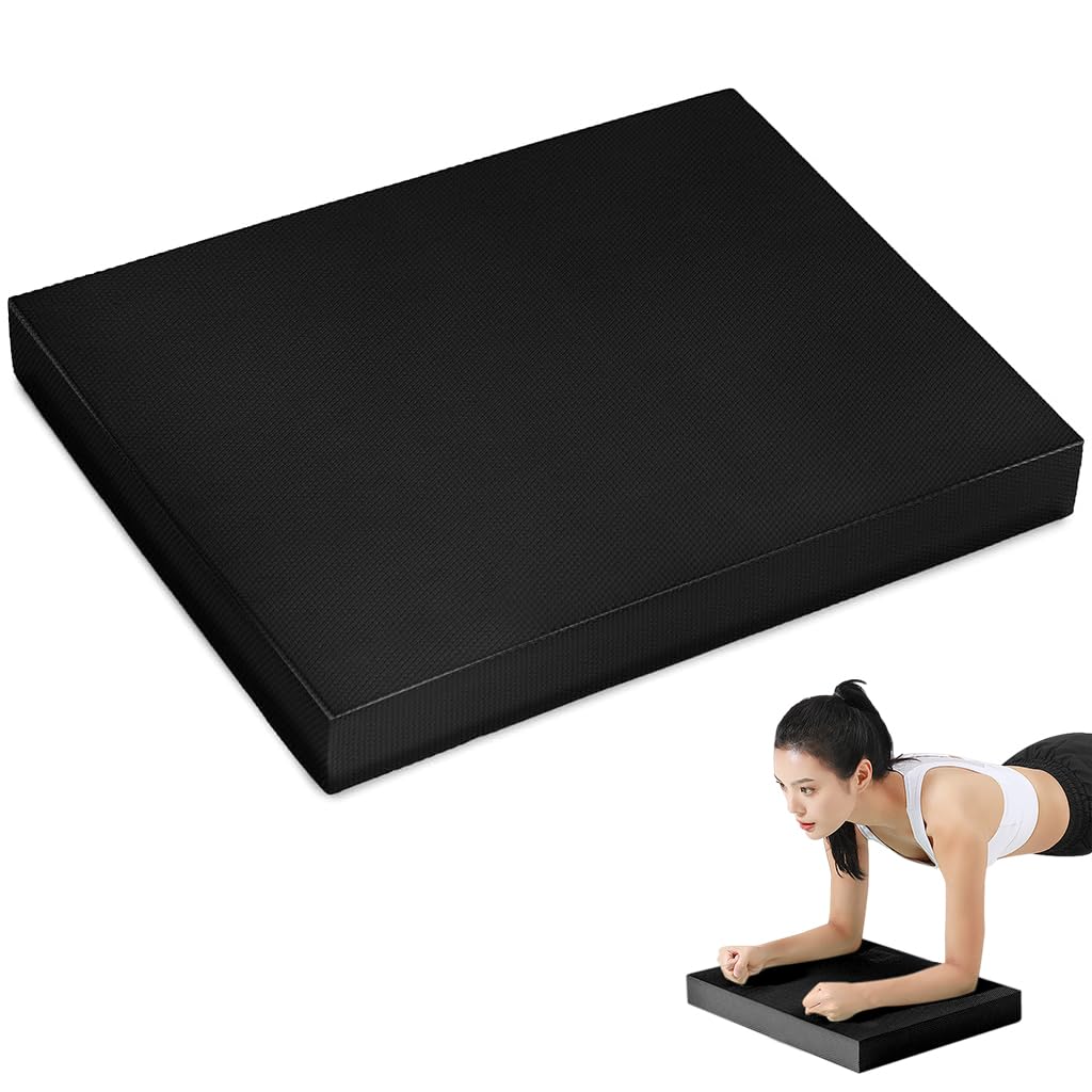 Proberos Balance Pad, High Resilience TPE 6cm Thickness Knee Pad Plank Elbow Pad, Exercise Balance Pad Non-Slip Cushioned Foam Mat Knee Pad for Fitness and Stability Training, Yoga (40x50cm Proberos Balance Pad, High Resilience TPE 6cm Thickness Knee Pad Plank Elbow Pad, Exercise Balance Pad Non-Slip Cushioned Foam Mat Knee Pad for Fitness and Stability Training, Yoga (40x50cm